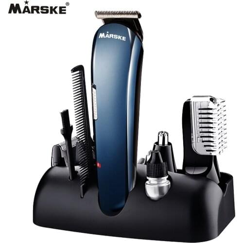 Hot 5 in 1 Rechargeable Hair Trimmer Titanium Hair Clipper Electric Shaver Beard Trimmer USB Chargeable Shaving Clippers 550