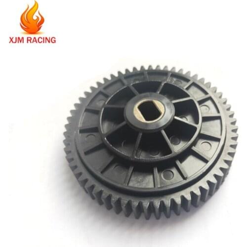 Plastic Spur Gear 57 Tooth and Damper Bush Main Reduction Gear Buffer Block for 1/5 Hpi Rofun Rovan KM Baja 5b Rc Car Parts