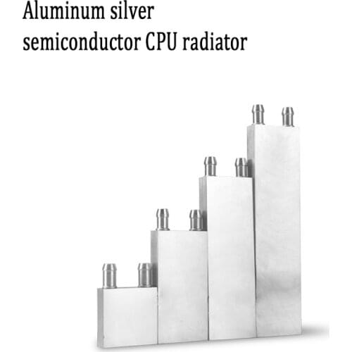 OCOCOO Semiconductor CPU Radiator Aluminum Silver Quick Heat Absorption Liquid Cooling But Water Cooling Accessories