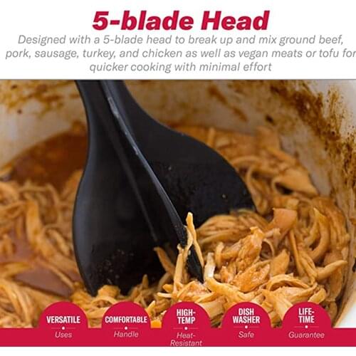 Meat Chopper Portable Multifunctional Meat Masher Household Cutterhead for Beef Pork Chicken Mincer Hot Kitchen Cooking Tool