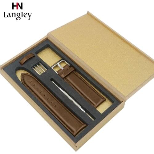 Wristwatch Straps For Men Women Watchbands 18-20mm Genuine Leather Waterproof Soft Watchbands Watches Accessories Wholesale