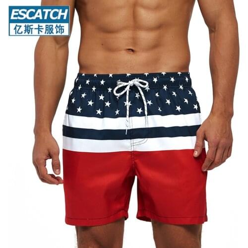 2020 New Mens Printed Shorts Summer Quick-drying Beach Pants Adult Seaside Loose Swimming Shorts Surfing Sports Fitness Shorts