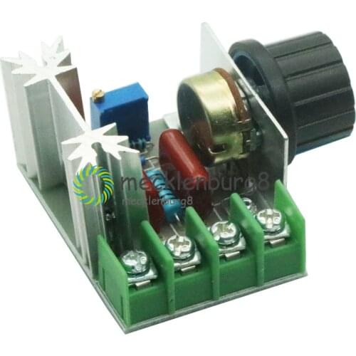 AC 220V 2000W SCR Voltage Regulator Dimming Dimmers Motor Speed Controller Thermostat Electronic Voltage Regulator Module