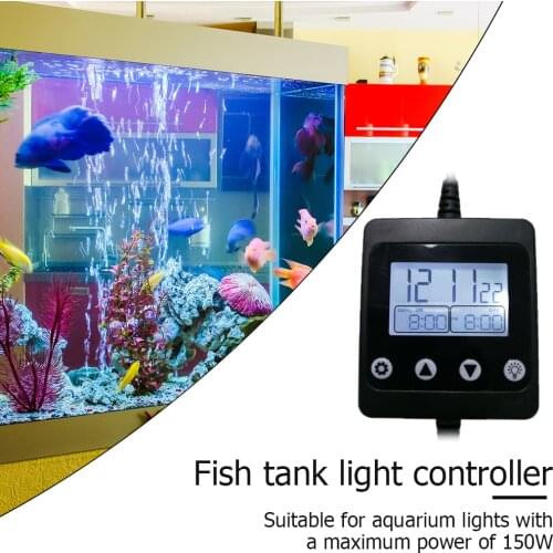 Adjust Brightness Fish Tank Light Intelligent Light Controller Aquarium Light with Timer Dimming Fish Tank Modulator