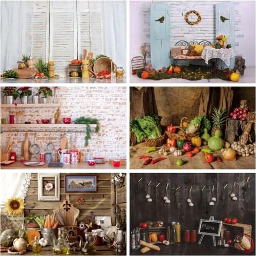 Yeele Wood Plank House Carrot Cooks Flower Vinyl Background Photophone Photography Baby Photo Studio for Decor Customized Size