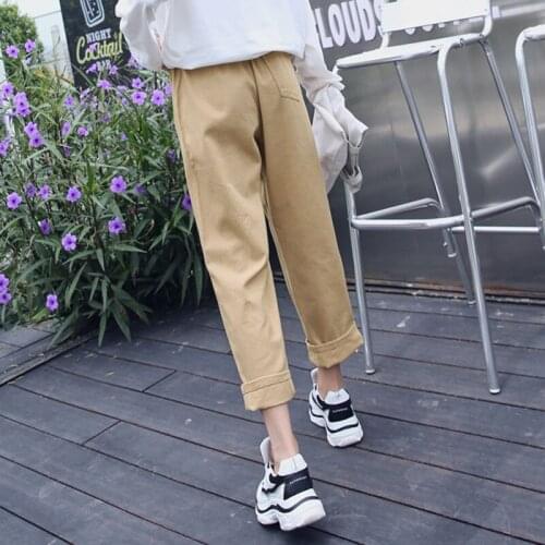 Women Pants Spring And Autumn Overalls Womens Loose Straight Casual Pants Pantalones De Mujer