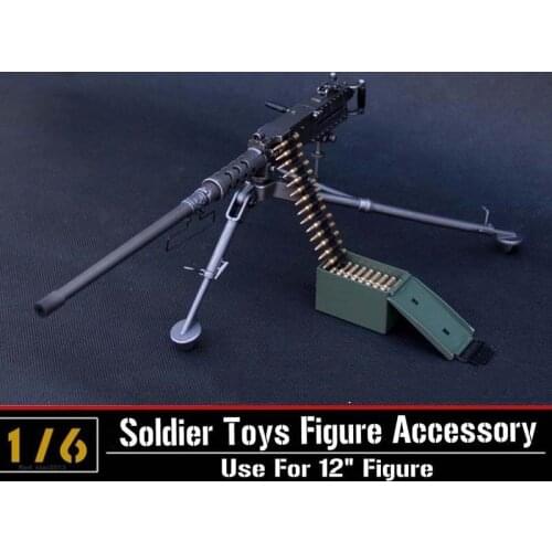 1/6 Scale Model US Army Browning M2 Machine Gun,Cal. .50, M2HB,Flexible Weapon Toys For Action Figure Accesssories