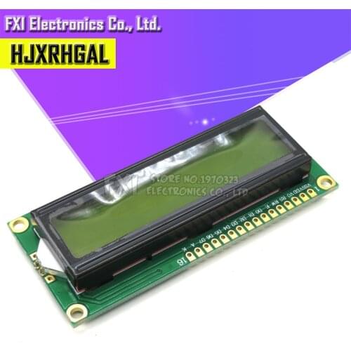 1PCS LCD1602 1602 module green screen 16x2 Character LCD 1602 5V green screen and white code for arduino