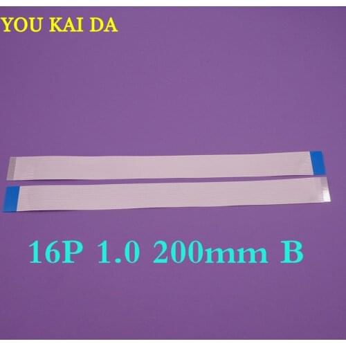 10pcs/lot New FFC FPC flat flexible cable 1mm pitch 16 pin 16pin Reverse Length 200mm Width 17mm Ribbon Flex Cable