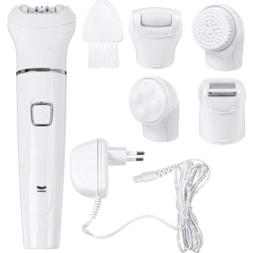 5 In 1 Multi-functional Epilator Skin Rejuvenation Hair Removal Function Face Massager Prevent Hair Regrowth Smooth Fuzz-free