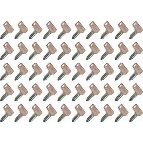 50pc keys for Yanmar Takeuchi For JOHN DEERE Mini Excavator #Q199 ZX