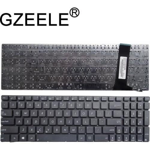 GZEELE English US Keyboard for ASUS N56 N56V N76 N76V N76VB N56DY N76VJ N76VM N76VZ U500VZ N56VV N56VZ U500VZ U500 U500V BLACK