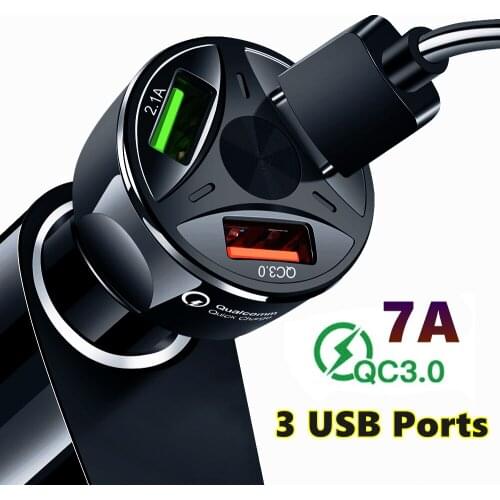 Car Charger USB Quick Charge 3 Port for Chrysler Voyager Cruiser For Dodge Ram Dakota Jeep Cherokee