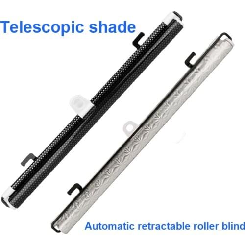 Car Universal Sun Block Heat AutomaticTelescopic Insulation Curtain Roller Blind Windscreen Sunshade With Three Suction Cups