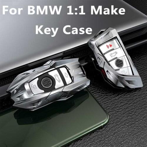 Mutips Zinc Alloy Car Key Case Cover For BMW X1 X3 X5 X6 Series 1 2 5 7 F15 F16 E53 E70 E39 F10 F30 G30 Auto key Shell Interior