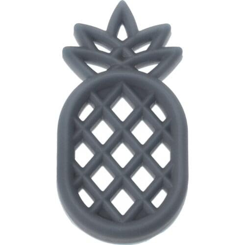 Baby Pineappl Teether Infants BPA Free Silicone DIY Necklace Pendant Chew Toys