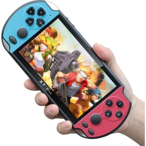 X7 plus Video Game Console 5.1 inch Screen Handheld Game Console Video Support AV Output 10000 Games Game Console
