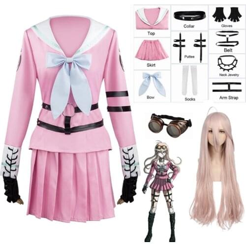 Anime Danganronpa V3 Miu Iruma Cosplay Costumes Women Dresses Sailor Suit School Uniform Sets