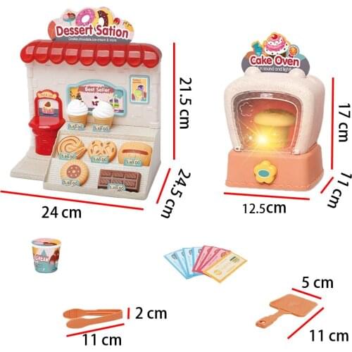 29x Creative Bread Maker Pizza Shelf Shovel Cookies Preschool Baking Toy Tableware Accessories