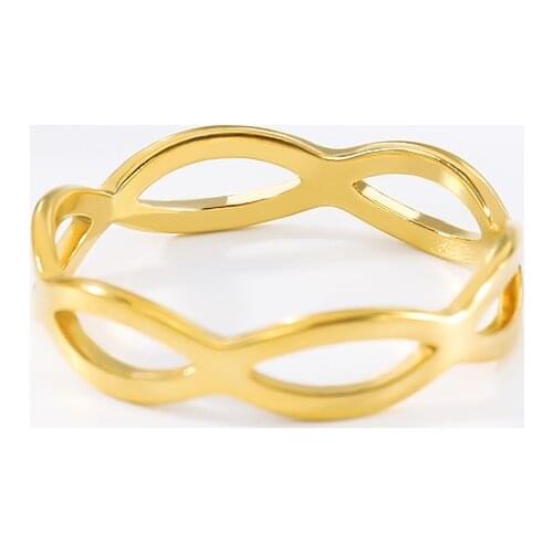 Creative Infinite Ring Stainless Steel Jewelry For Women Girl Eternal Love Ring Wedding Party Gift Fine New Collection