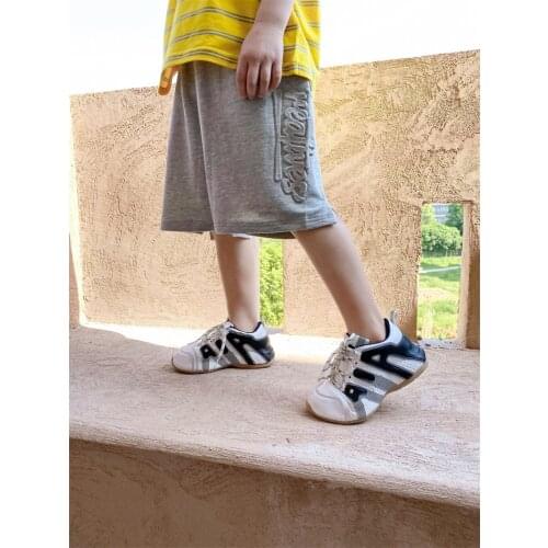 Boys Summer Shorts 2021 New Childrens Cotton Short Pants Baby Loose Casual Letter Shorts Toddler Sport Pants 2-9 Years Old