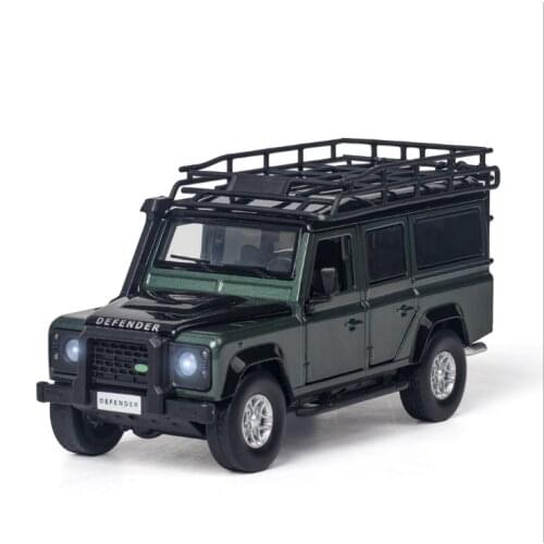Simulation Range Rover Defender model SUV return force car 1:32 toy car childrens birthday gift