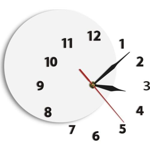 Unusual DIY Wall Clock Out Of Time Moved Some Numbers Of Hours On The Wall Simple Abstract Living Room Modern Wall Clock Watch
