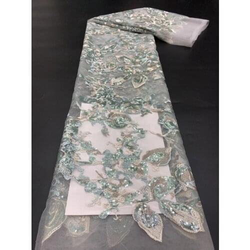 New promotion sequined tulle embroidery, African lace fabric, suitable for fashionable ladies' skirts