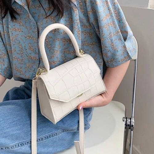 New Small PU Leather Crossbody Bags for Women 2021 Simple Totes Shoulder Bag Lady Trendy Travel Branded Handbags and Purses