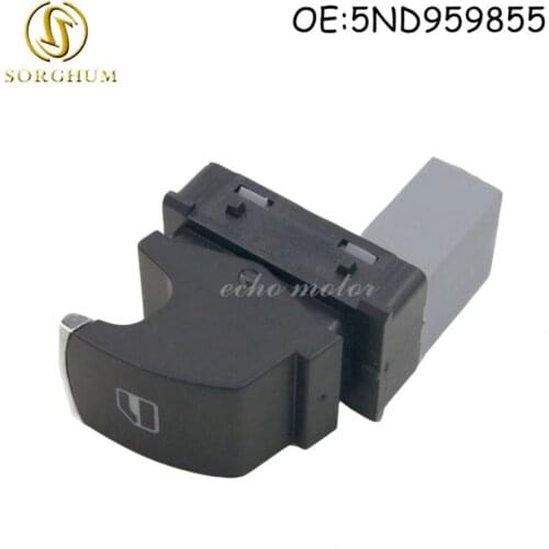 New Chrome 5ND 959 855 5ND959855 Window Lifter Switch For Jetta Golf GTI MK5 MK6 Passat B6 3C Rabbit Tiguan