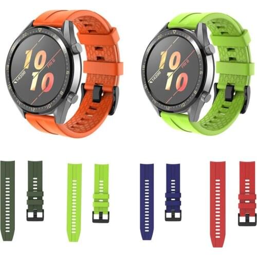 New Silicone Wrist Strap for Huawei Watch GT / GT2 46MM Band Strap for Amazfit GTR 47mm/ Stratos 2 3 Smart Watch Bracelet band