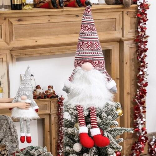 Christmas Tree Top Decoration Gnome Doll Christmas Ornaments Merry Christmas Decorations for Tree Navidad Natal New Year 2022