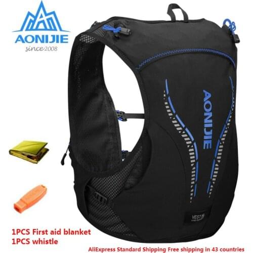 AONIJIE 2020 5L Advanced Skin Backpack Hydration Pack Rucksack Bag Vest Harness Water Bladder Hiking Running Marathon Race C950