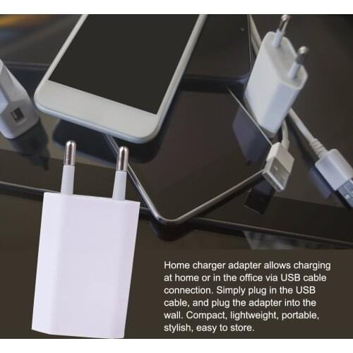 USB Cable Wall Travel Charger Power Adapter USB C 500ma Cable EU Plug Power Adapter Compatible Phone Pad Tablet Fast Charger