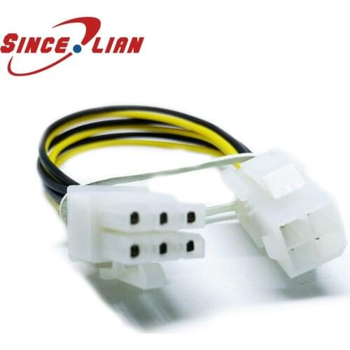 4p male to 6p Female Power Cord 1007#20 needle power cord Adaptors Connector Clip for LED Strip Light Power Adapters