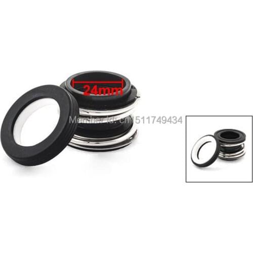 Water Pumps Shaft Single Coil Spring Mechanical Seal 24mm Dia 2pcs