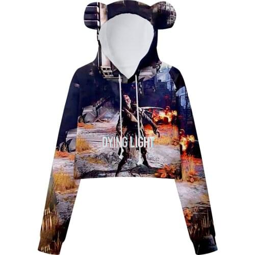 WAMNI Dying Light 2 Bear Ear Hoodie 3D Casual Sweatshirt New Unqiue Pullover Girls Womens Bear Ear Sweatshirts Simple Tops 2021
