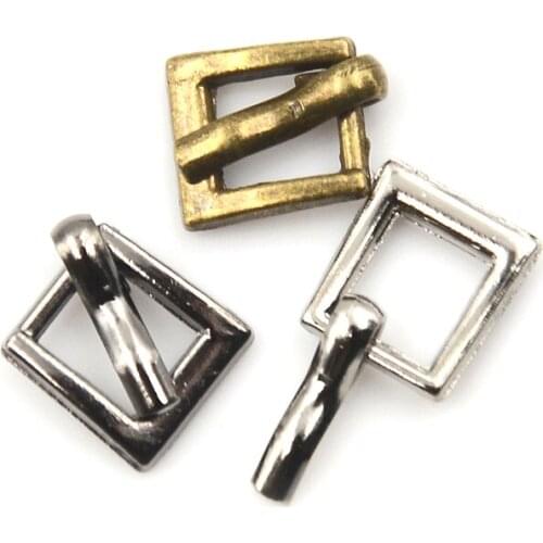 10PCS 4MM Mini Ultra-small Japanese Word Buckle Belt Buckle Diy for Bjd Blyth Doll Buckle Shoes Accessories