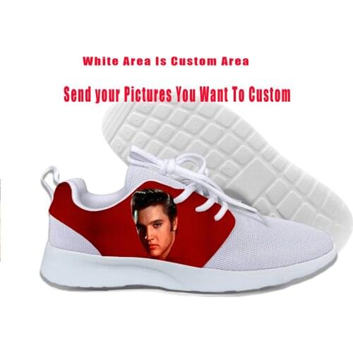 2019 Hot Cool Fashion High Quality Funny Sneakers Handiness Casual Shoes 3D Printed For Men Women Pop Rock Elvis Aaron Presley