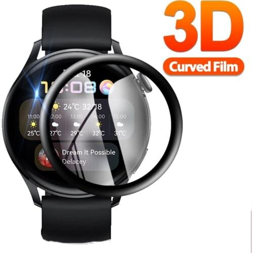 3D Screen Protector For Huawei Watch 3 Pro 3pro Full CoverSoft Fibre Glass Protective Film for Huawei Watch3 pro Screen Case