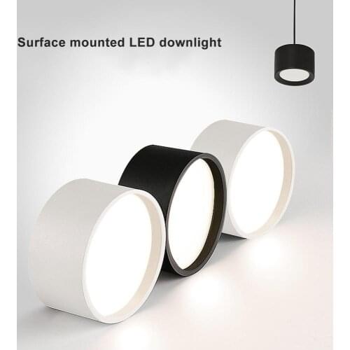 5W Surface Mounted Ceiling downlight Epistar White/Black LED Recessed Ceiling lamp Spot light For Home Decor