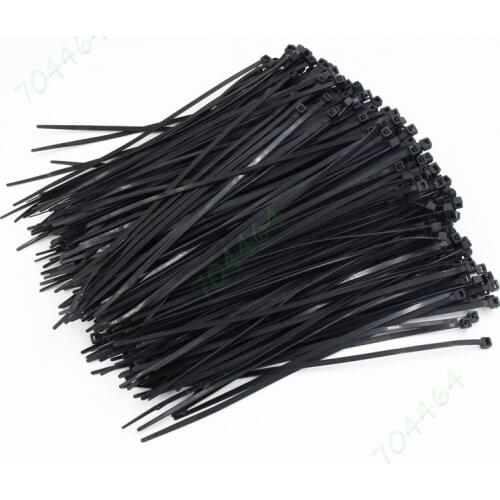 500pcs 3.2mm x195mm Nylon Cable Tie Wire Wrap Zip Ties Cord Self-Locking