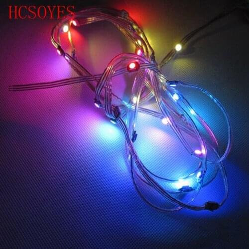 50x Pre-soldered WS2812B LED Heatsink 5V 5050 RGB WS2811 IC Built-in