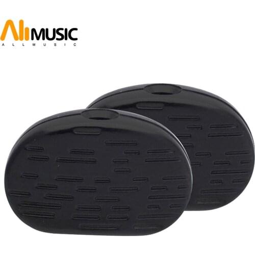 6Pcs Black Wood texture Guitar Tuning Pegs Tuners Machine Head replacement Button knob Handle Cap