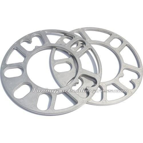 Free Shipping: 2pcs 4x100 4x108 4x114.3 5x100 5x105 5x108 5x112 5x114.3 5x120 Aluminum ET Adjusting Shims Car Wheel Spacers