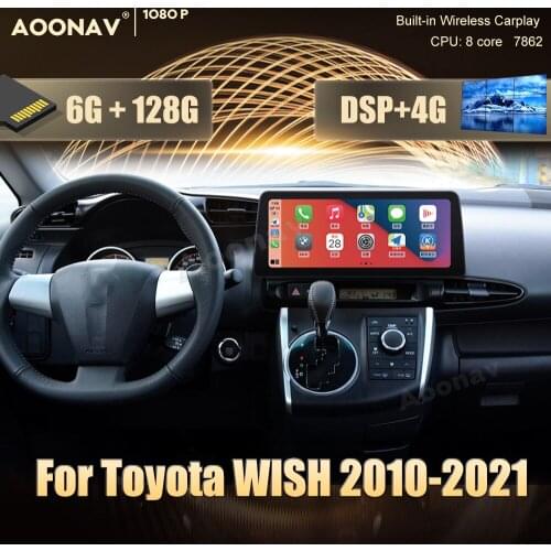 128GB 2 din Android 10.0 car radio For Toyota WISH 2010-2021 car stereo auto radio GPS navigator Video Audio Radio Head Unit