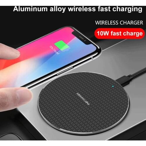 10W Qi Wireless Charger Fast Wireless Charging Pad Induction Wirless Charger For iPhone 11 Pro X Xiaomi mi 10 Samsung s20
