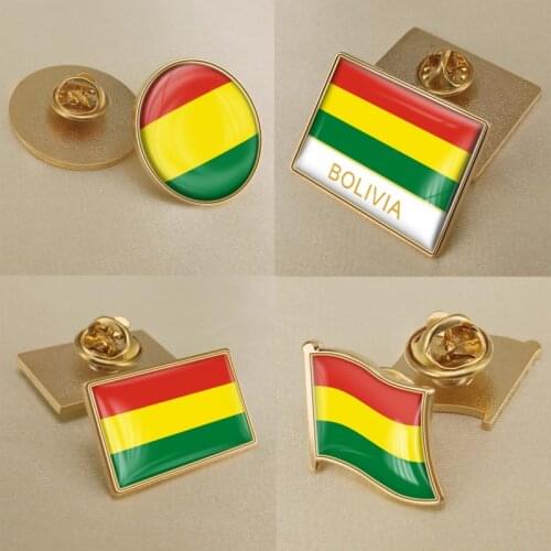 Coat of Arms of Bolivia/Bolivians Flag National Emblem Brooch/Badges/Lapel Pins