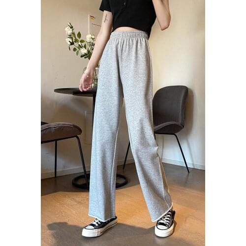 Baggy Wide Leg Pants Women Casual Streetwear Loose Outfits High Waisted Hip Hop Summer Jogger Sweatpants