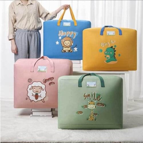 Childrens Cartoon Quilt Storage Bag Large-Quilt Bag Portable Clothes Doggy Bag Luggage Household Sorting Bags